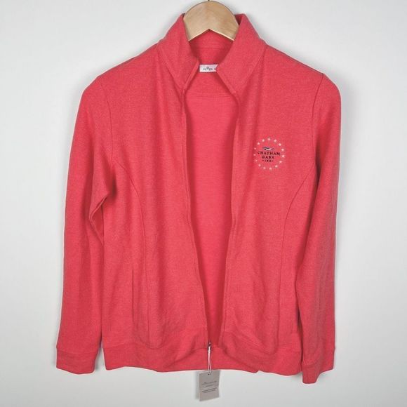 NWT Peter Millar Chatham Bars Inn womens Sweater Full Zip Up Nantucket Red sz XS - Picture 13 of 13